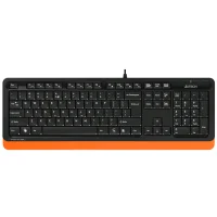 Клавиатура A4Tech Fstyler FK10 (черный/оранжевый) фото 1